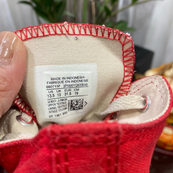 Converse All Star Chuck Taylor Hi Enamel Red Driftwood - Picture 3 of 4